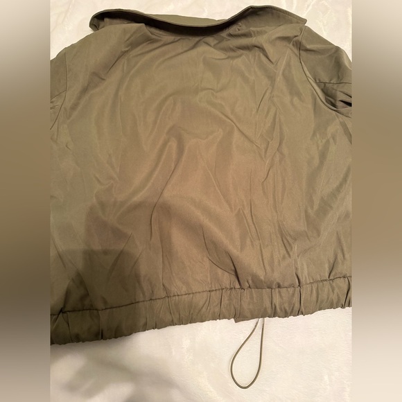 Olive Green Women's Utility Jacket - Picture 9 of 9